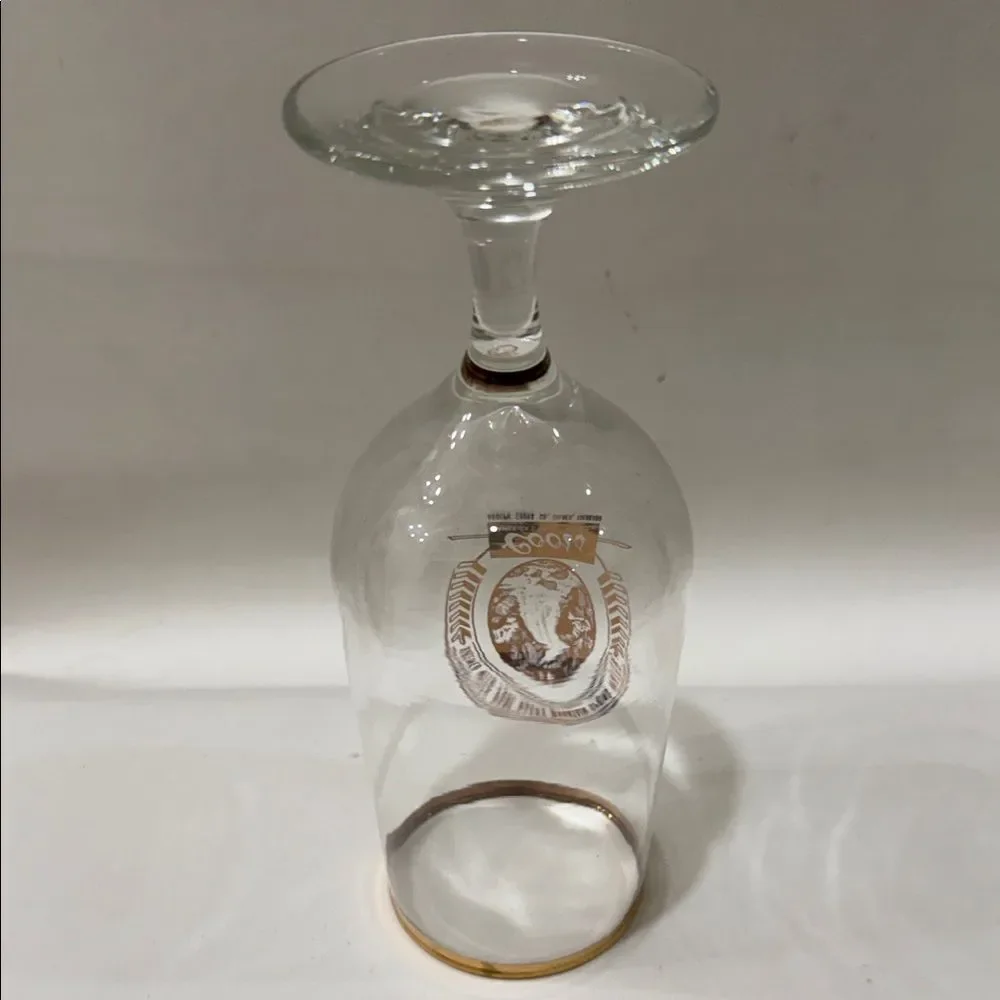 Coors Beer Bar Glass Pure Rocky Mountain Spring 12 Oz Clear Gold Rim 7 In Tall